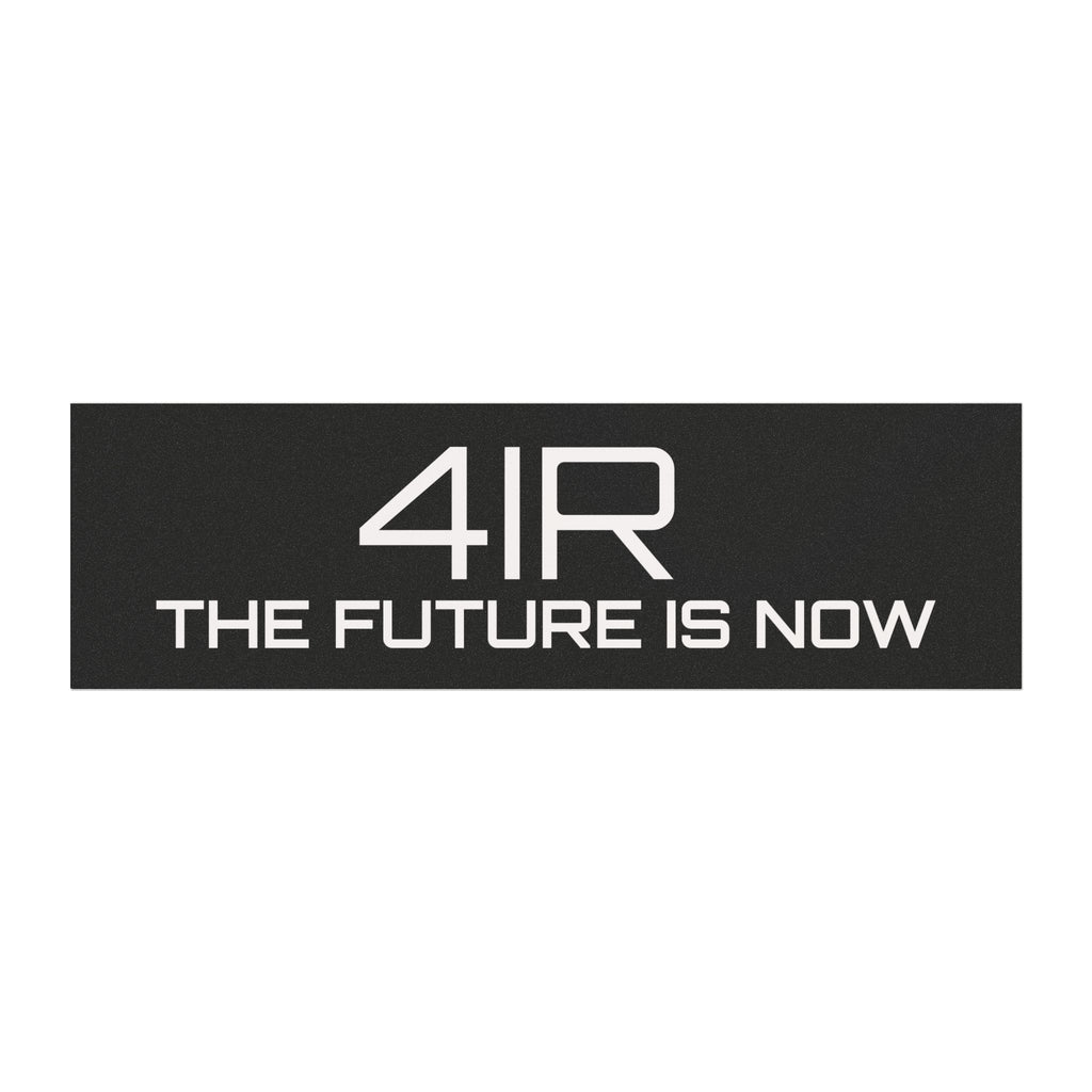 4IR The Future Is Now Car Magnet | Black Automotive Decal for Model Y/3