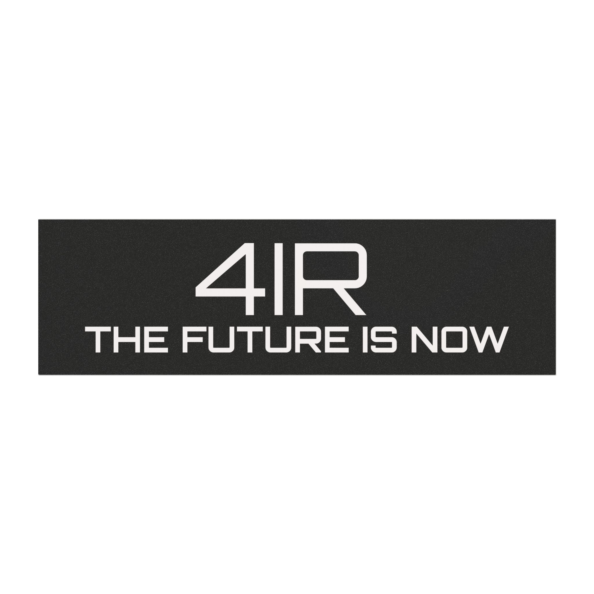 4IR The Future Is Now Car Magnet | Black Automotive Decal for Model Y/3